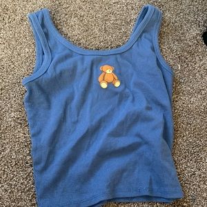 Blue Teddy bear Tank top